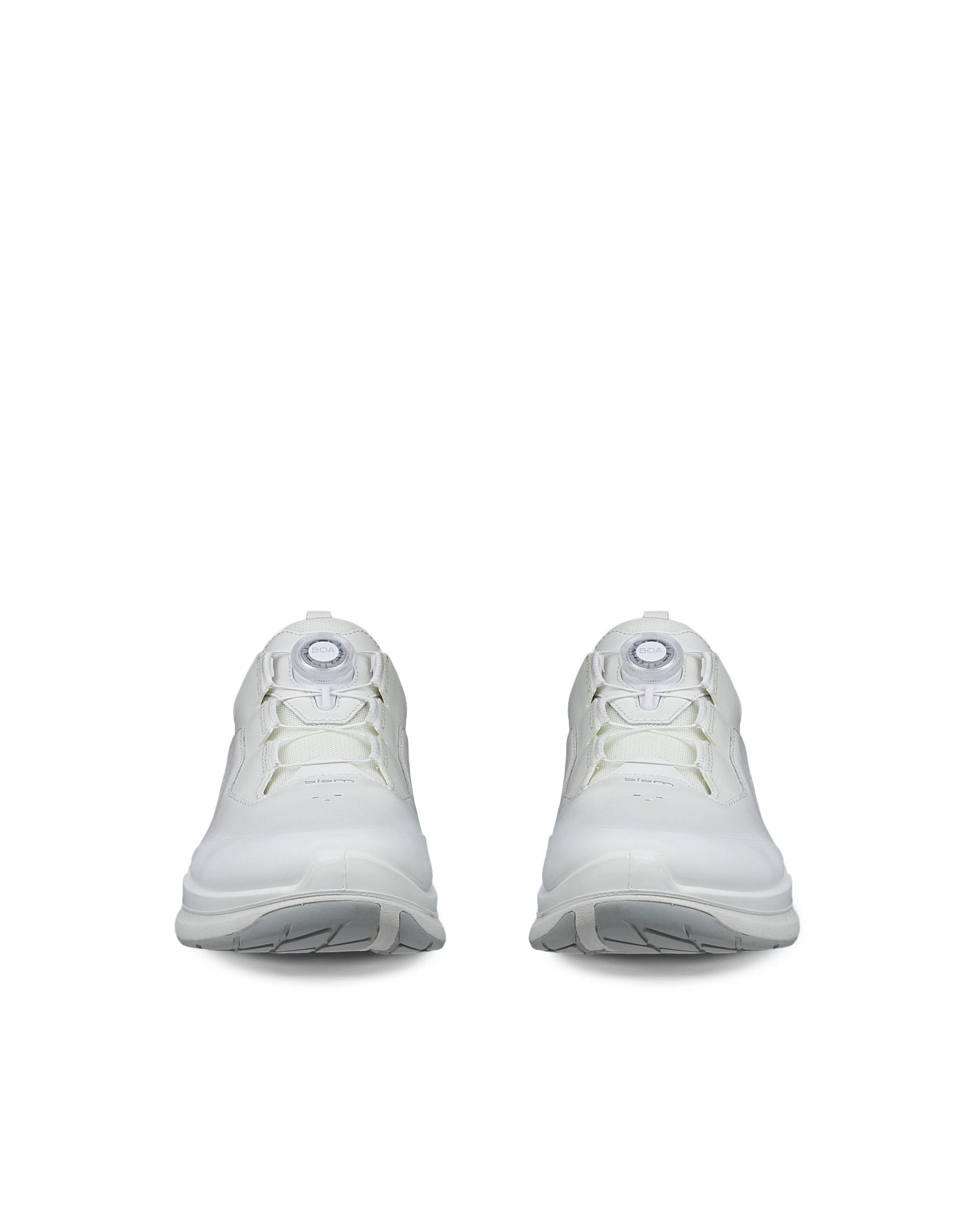 Women's ECCO® Biom 2.2 Boa Leather Sneaker - White - Front pair