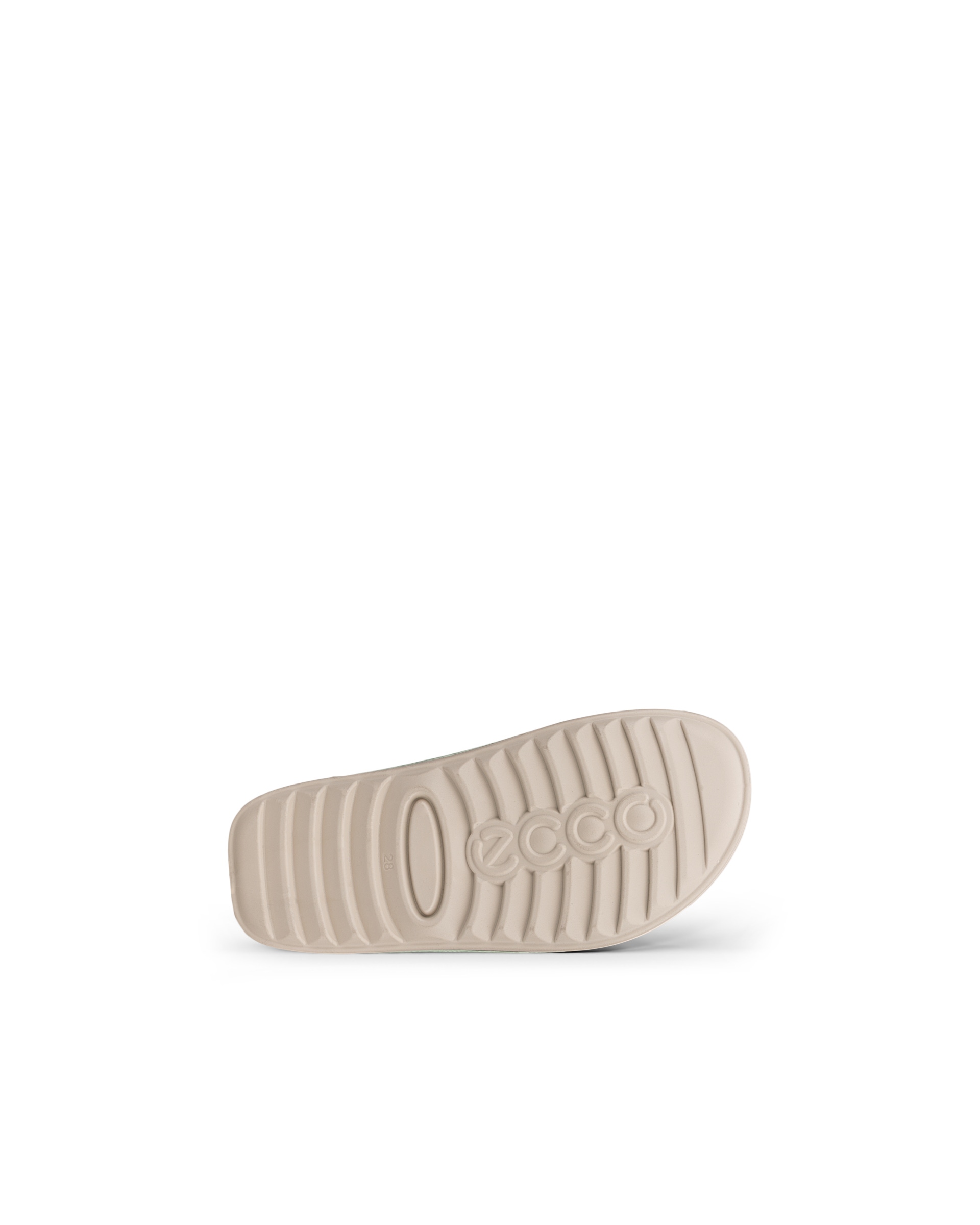 Kids' ECCO® Cozmo Leather Two Strap Sandal - Green - Sole
