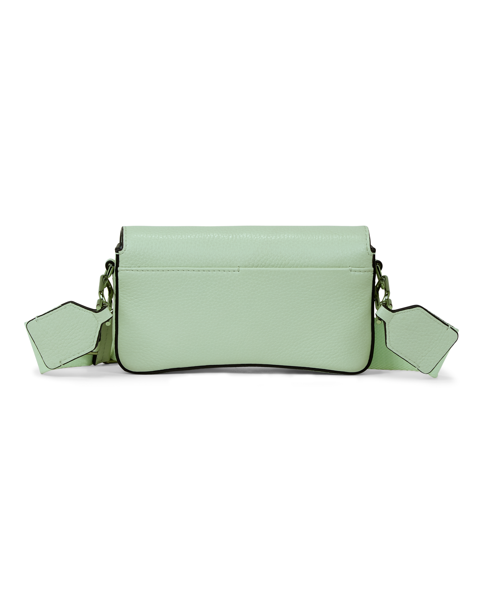 ECCO® Pinch Small Pebbled Leather Pinch Crossbody Bag - Green - Back