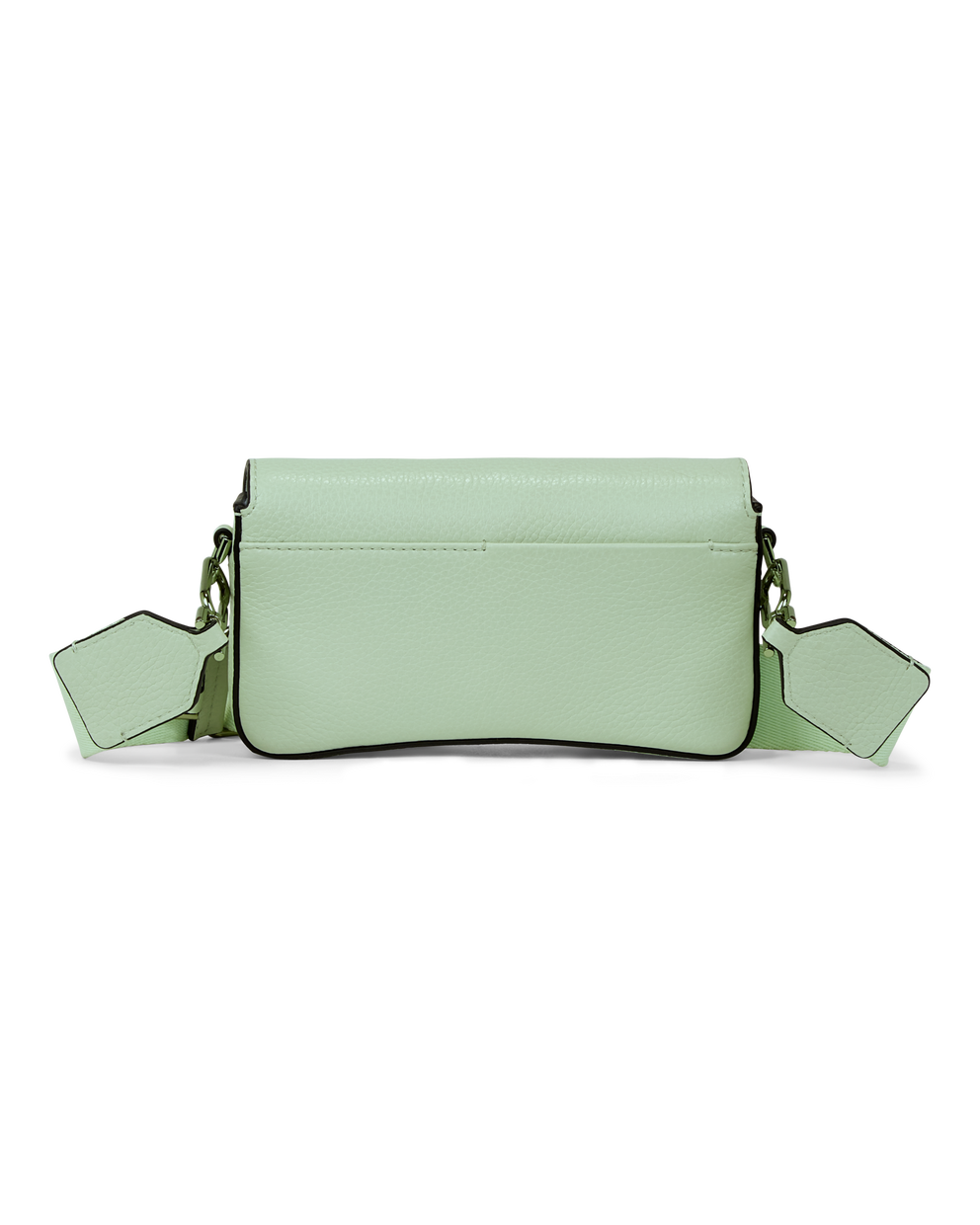 ECCO® Pinch Small Pebbled Leather Pinch Crossbody Bag - Green - Back