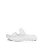 Unisex ECCO® Cozmo E Two-Strap Sandal - White - Outside