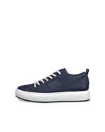 ECCO® Street Ace baskets en cuir pour homme - Gris - Outside