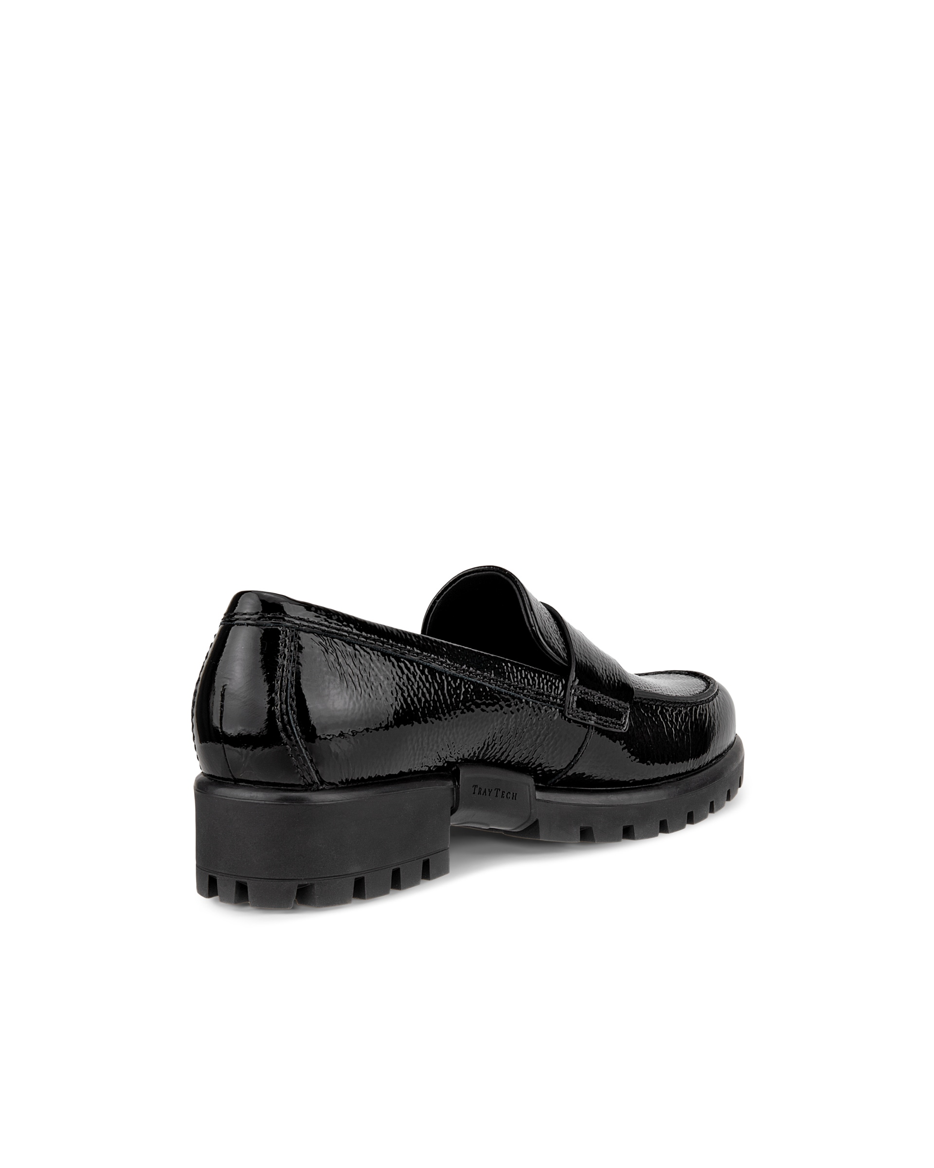 ECCO Modtray ウィメンズ レザーローファー - 黒 - Back