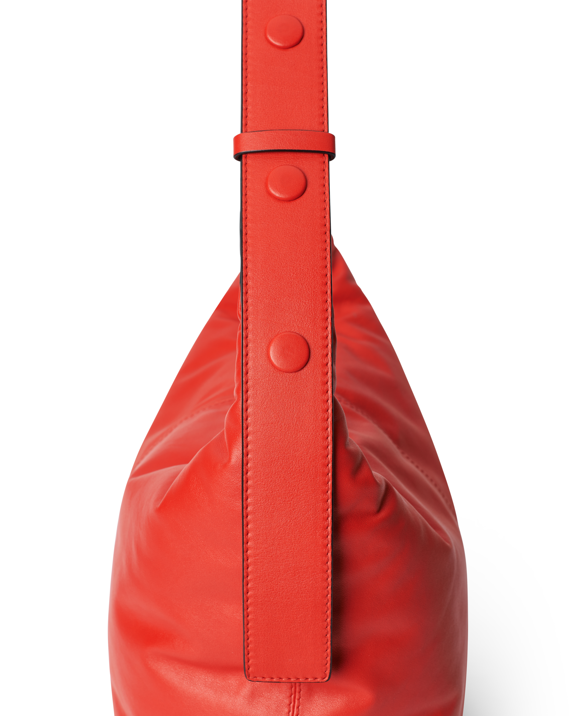 ECCO® Hobo Soft Leather Hobo Bag - Red - Detail-2