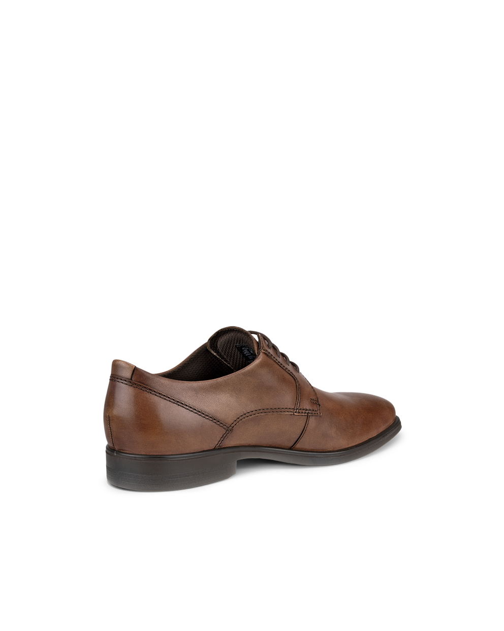 Men's ECCO® Queenstown Leather Derby Shoe - Brown - Back