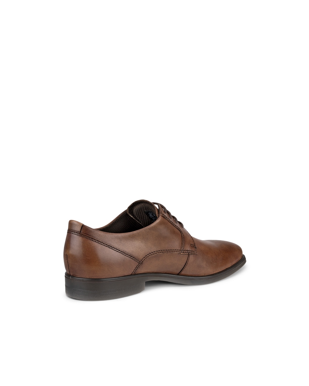 Men's ECCO® Queenstown Leather Derby Shoe - Brown - Back