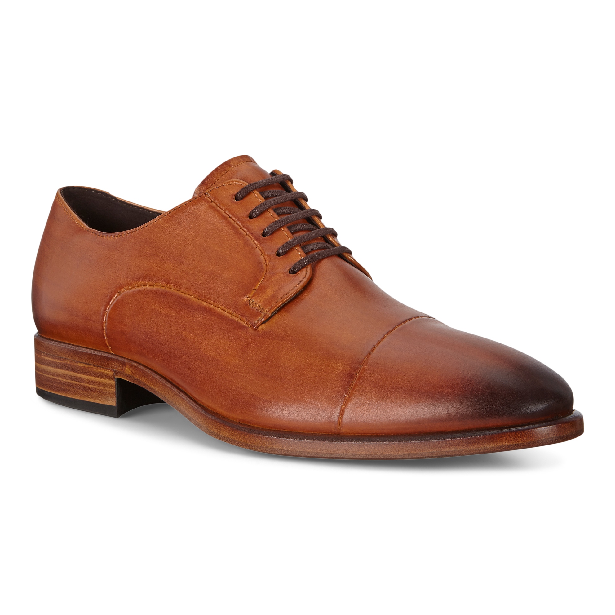 ECCO Vitrus Mondial Men's Cap-toe Derby Shoes - Brown - Main