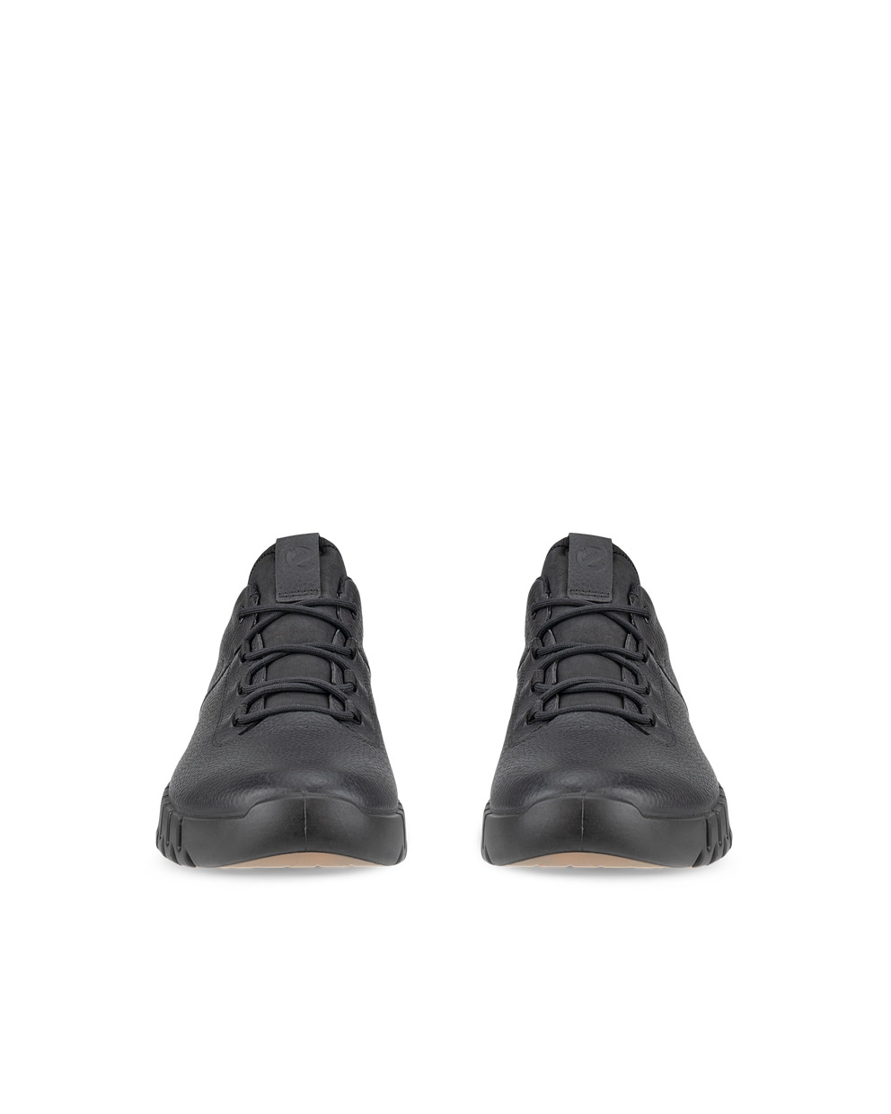 Men's ECCO® Gruuv Leather Gore-Tex Sneaker - Black - Front pair