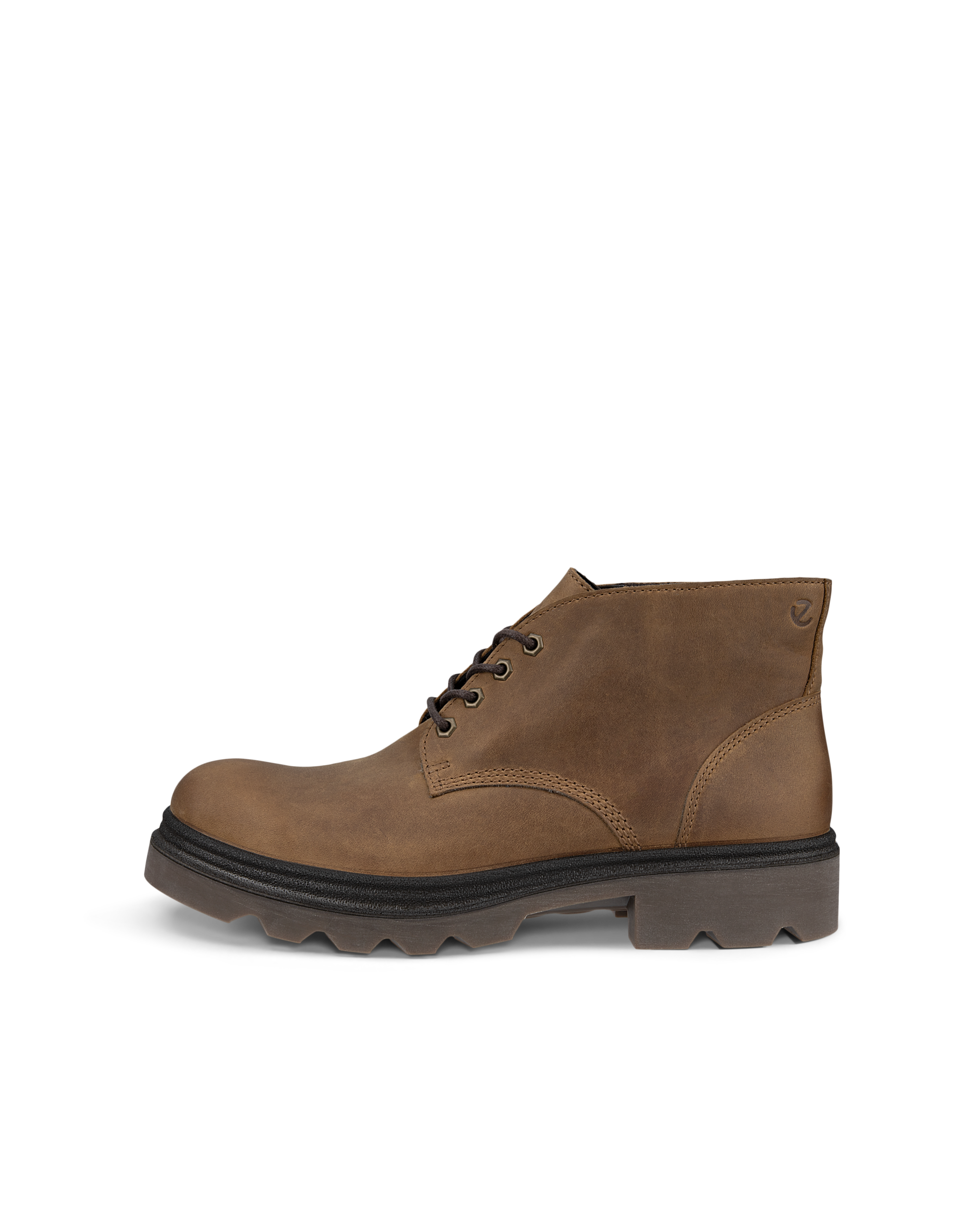 ECCO® Grainer bottines chukka en nubuck pour homme - Brun - Outside