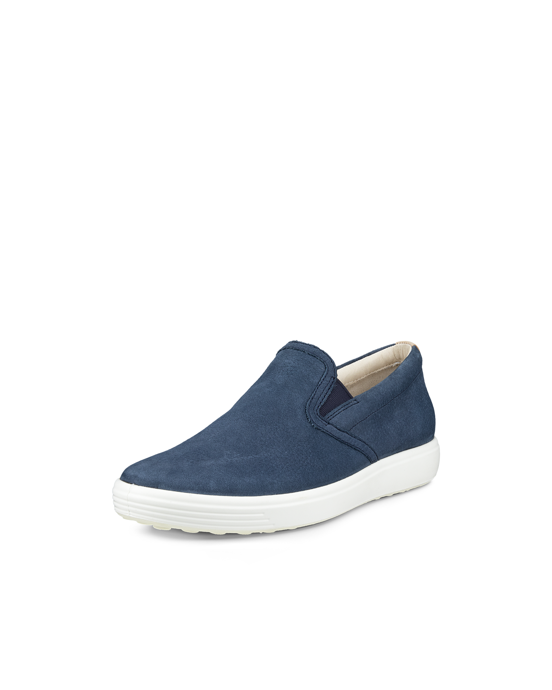 ECCO® Soft 7 chaussures sans lacet pour femme - Bleu - Main