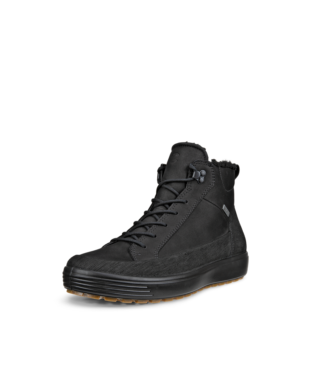 ECCO® Soft 7 Tred Gore-Tex-iga nahast poolsaabas meestele - Must - Main