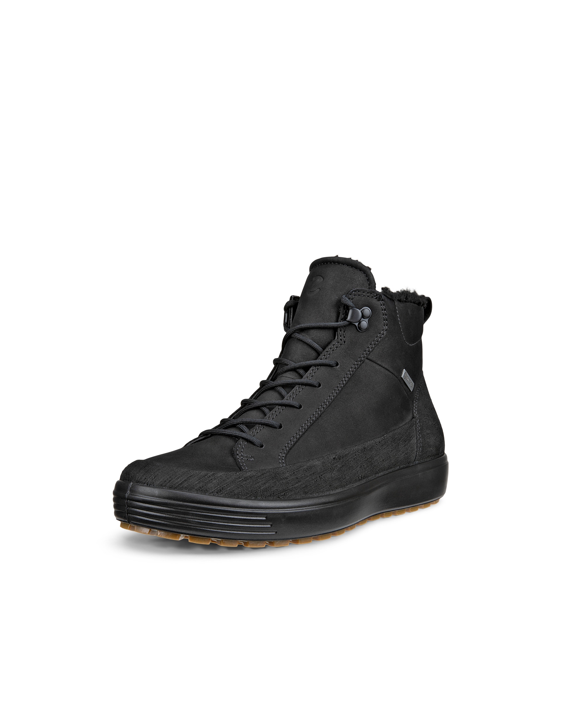 Botas de caña media de piel Gore-Tex ECCO® Soft 7 Tred para hombre - Negro - Main