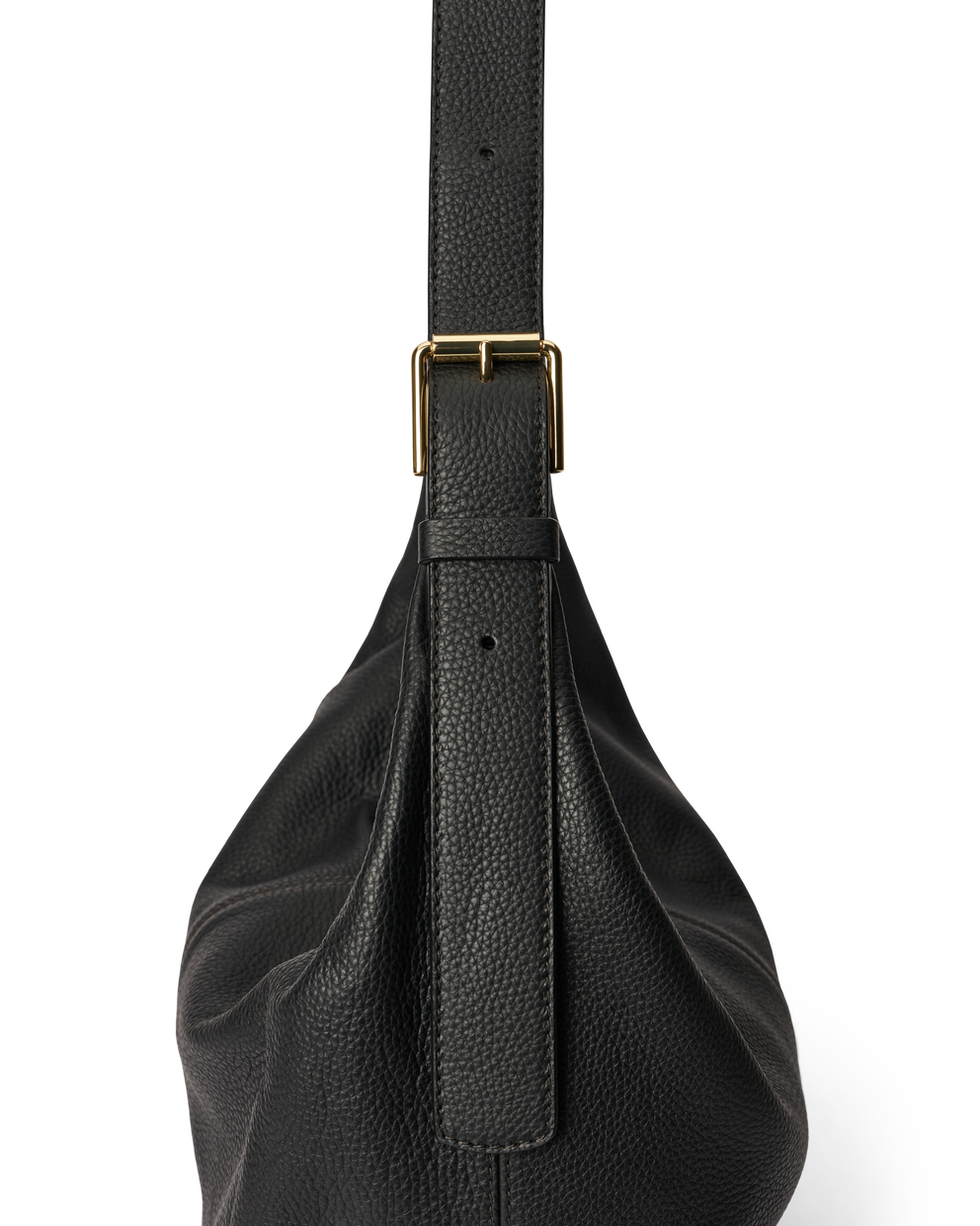 Bolso hobo de piel ECCO® Hobo - Negro - Detail-2