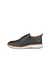 Men's ECCO® St.1 Hybrid Leather Wingtip Derby Shoe - Black - Outside