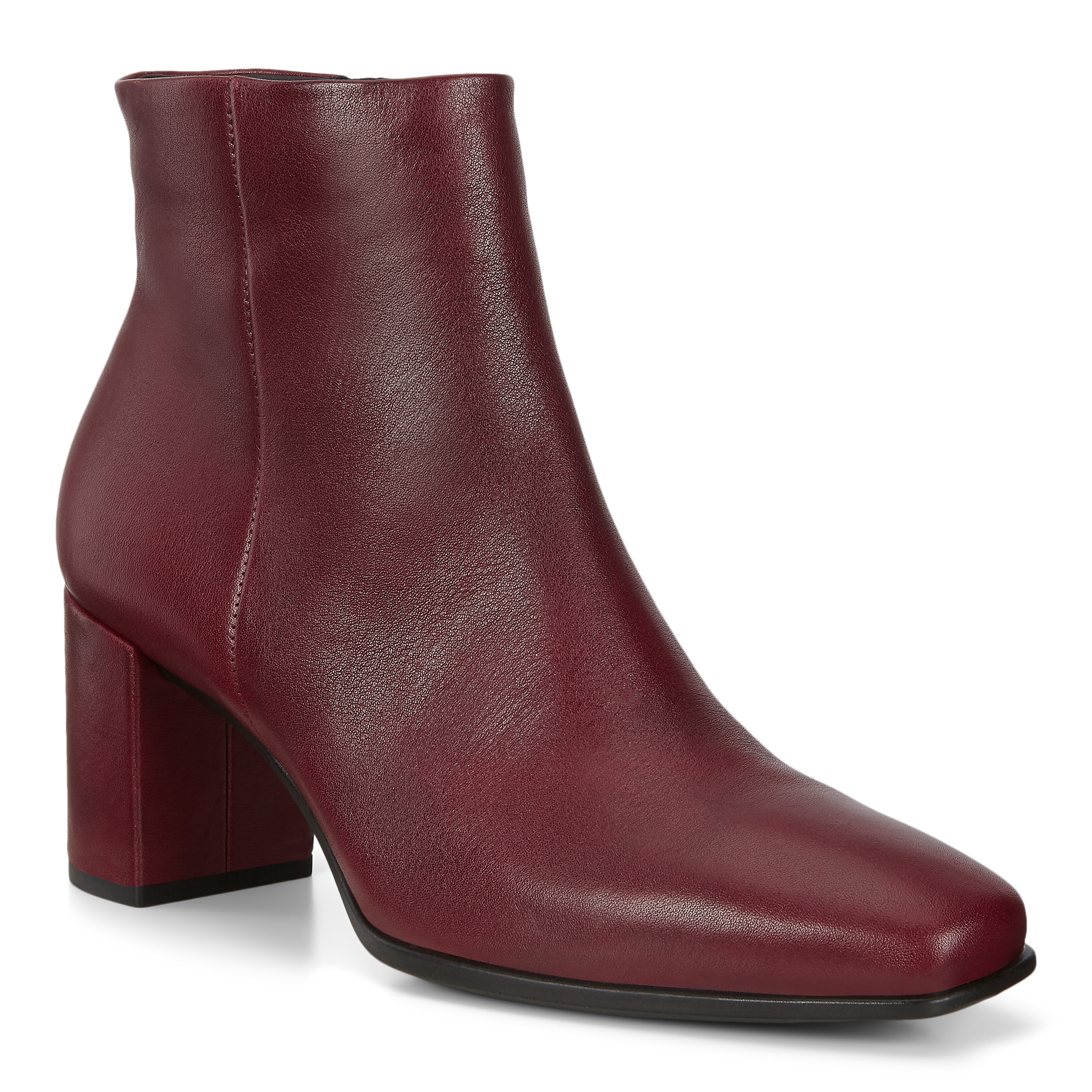 ECCO Shape 60 Squared Zippered Boots - Red - Main