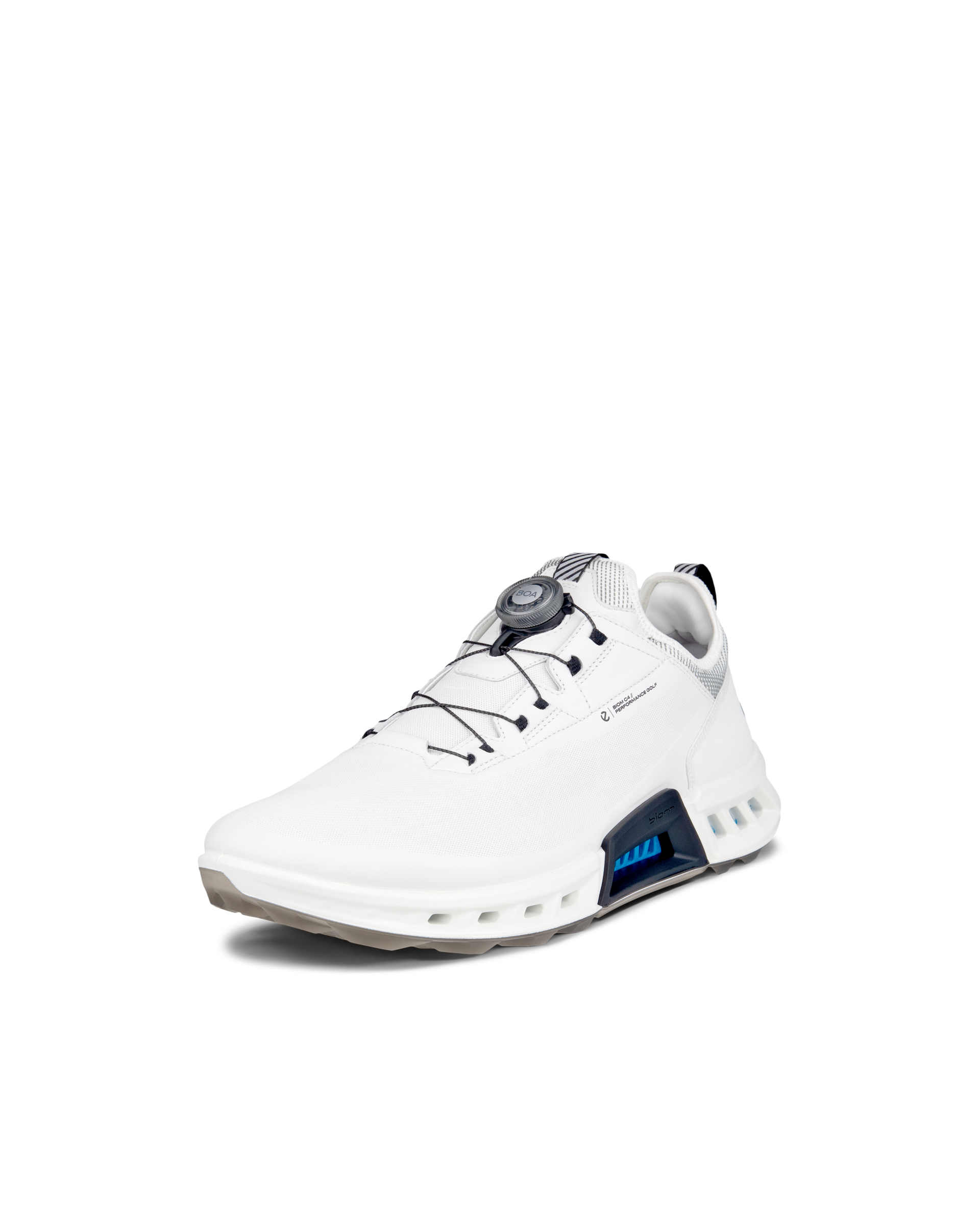 남성 ECCO® Golf Biom C4 가죽 고어텍스 골프 슈즈 - White - Main