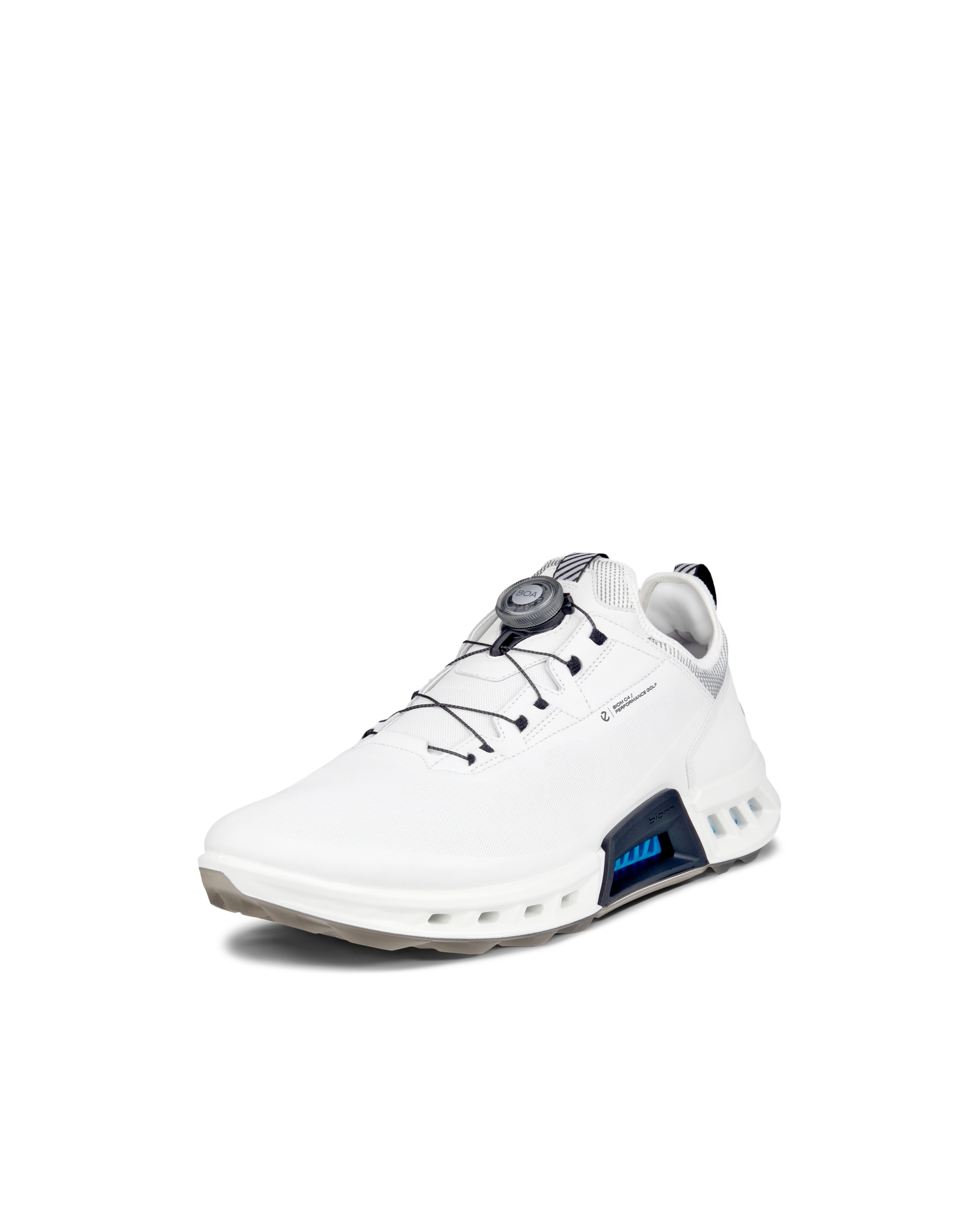 남성 ECCO® Golf Biom C4 가죽 고어텍스 골프 슈즈 - White - Main