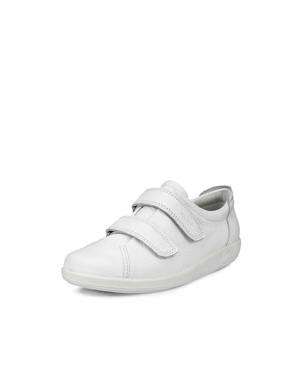 Zapatillas de piel para caminar ECCO® Soft 2.0 para mujer - Blanco - Main