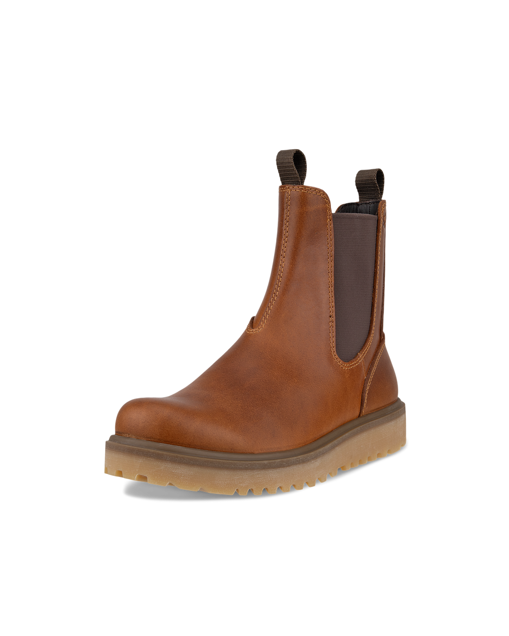 Botas Chelsea de piel ECCO® Staker para mujer - Marrón - Main