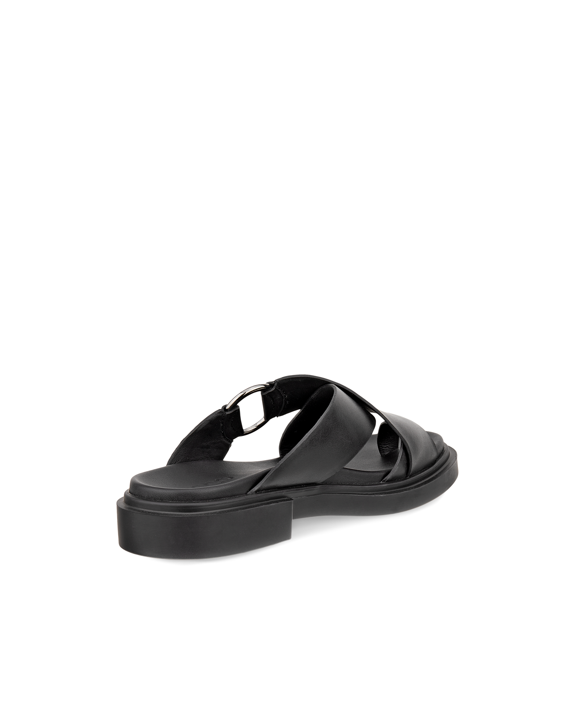 Women's ECCO® Metropole Seoul Leather Ring Sandal | Black