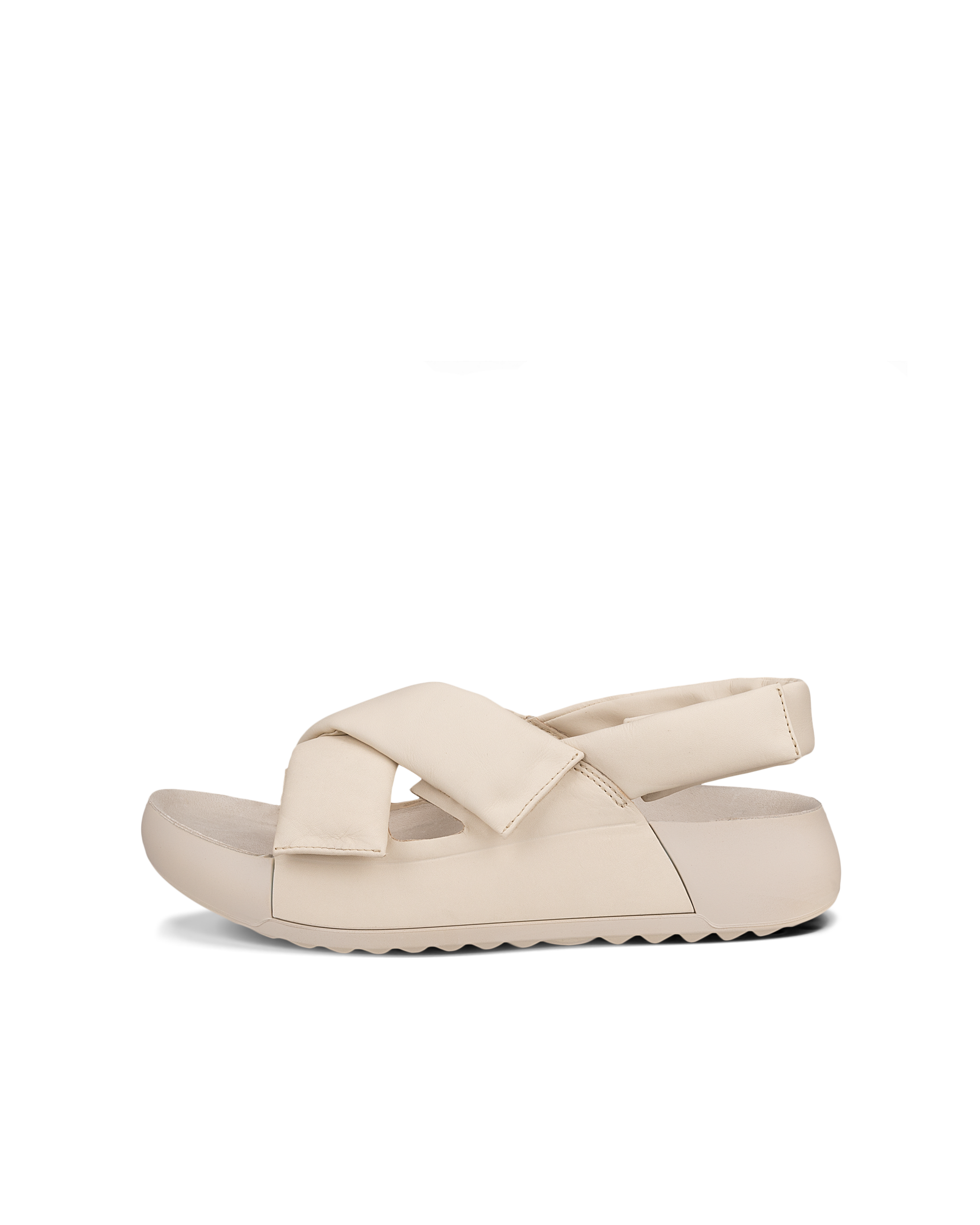 Women's ECCO® Cozmo PF Leather Sandal | Beige