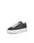 Women's ECCO® Street Platform Leather Sneaker - Black - Main