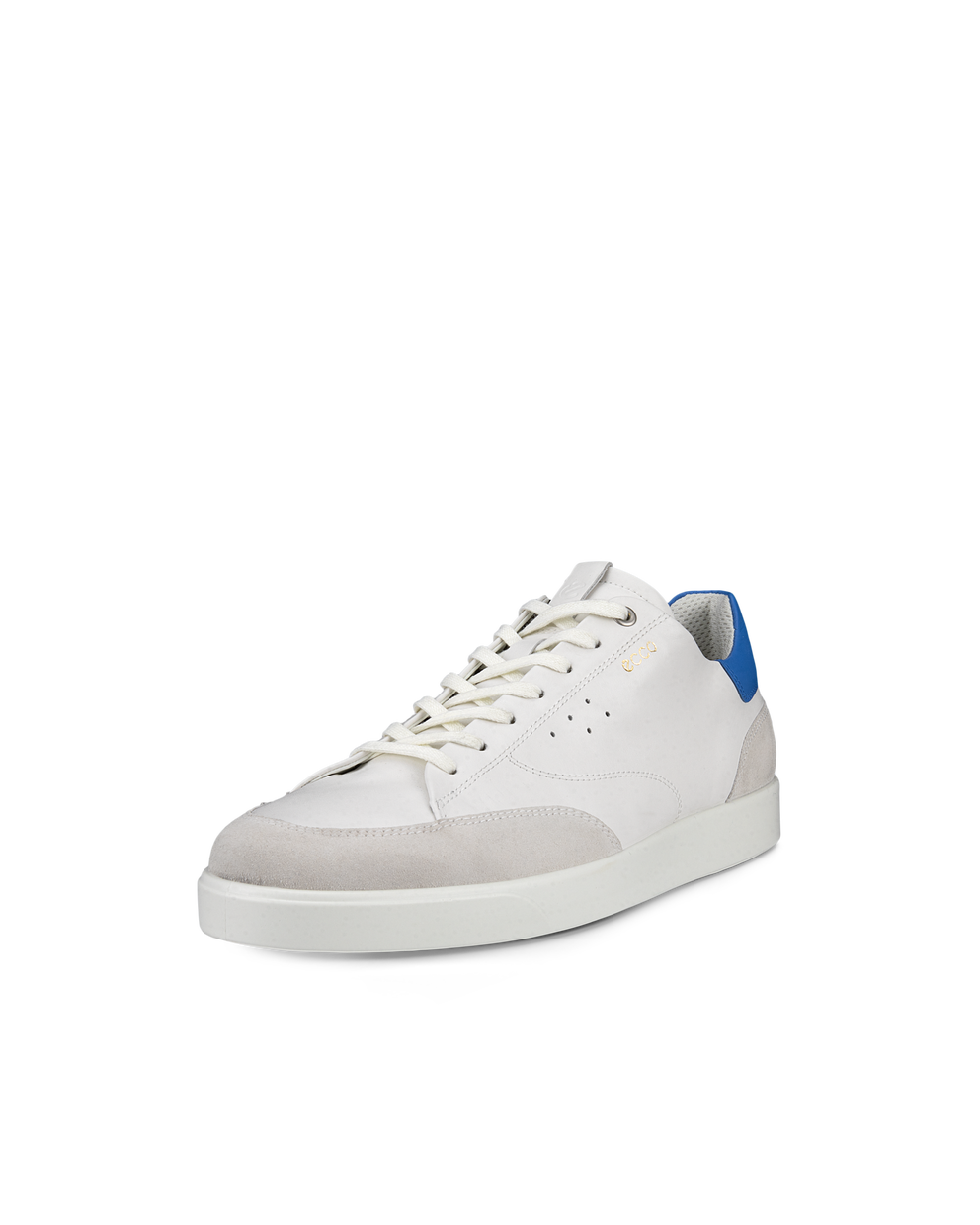 Men's ECCO® Street Lite Leather Sneaker - White - Main