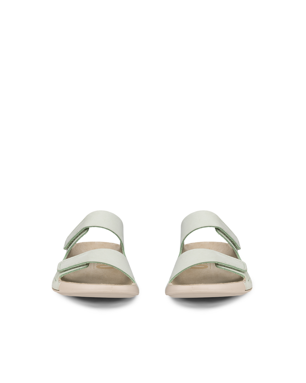 ECCO® Cozmo sandale en nubuck deux brides pour femme - Vert - Front pair