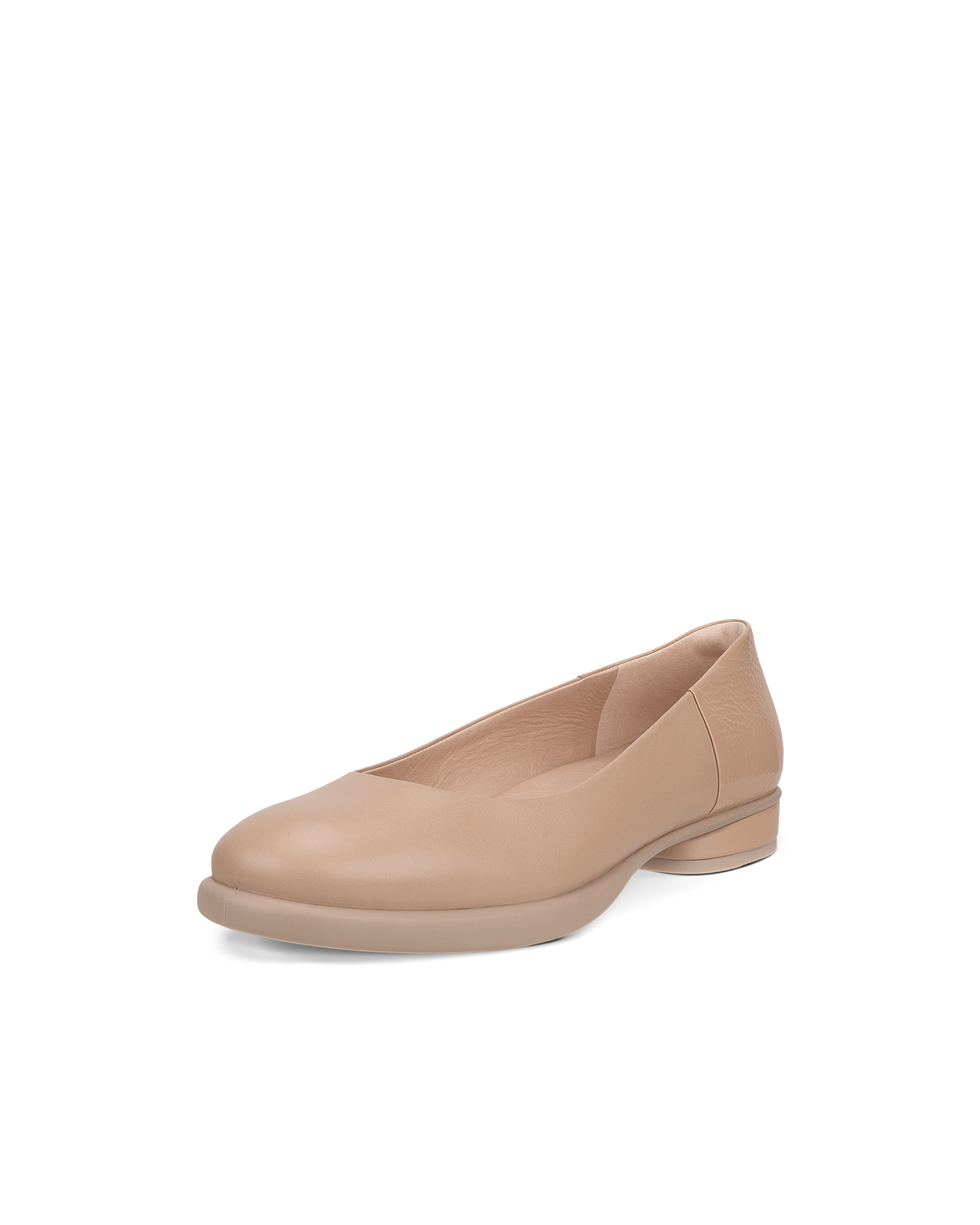 Women's ECCO® Sculpted LX Leather Ballerina - Brown - Main