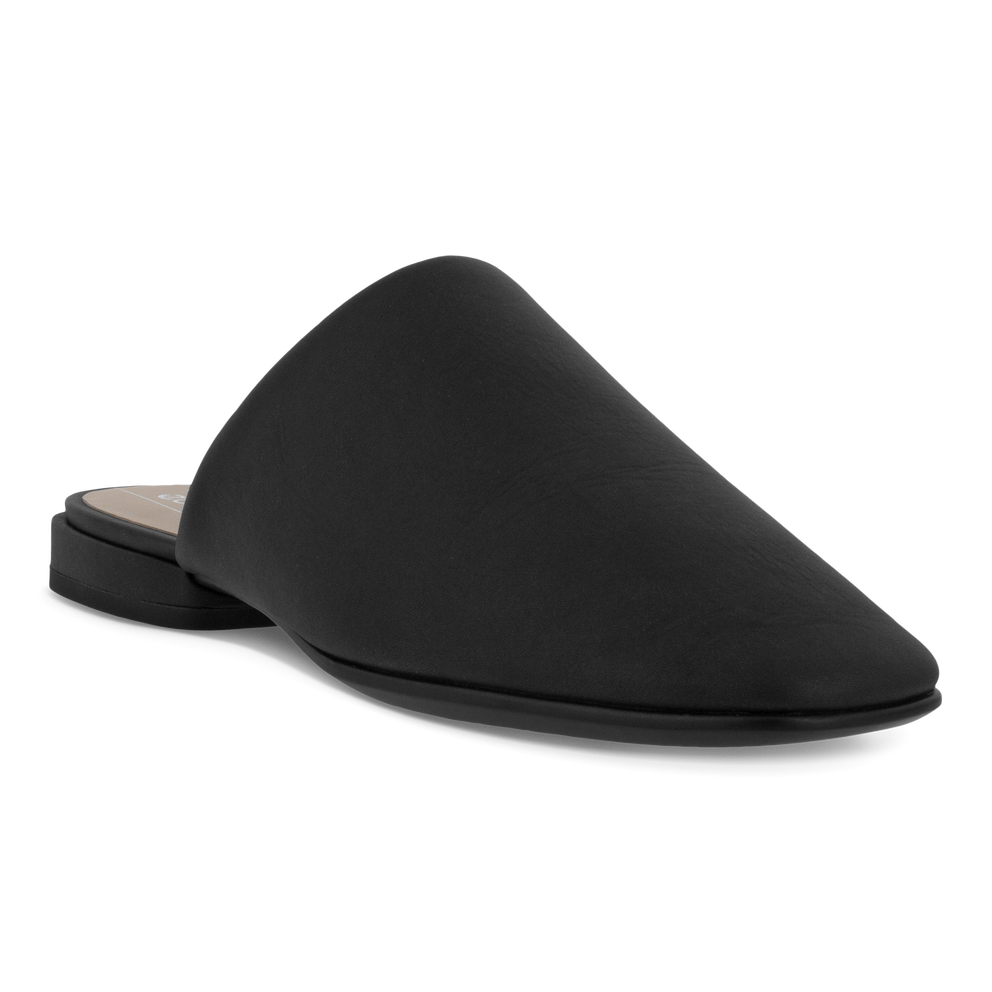 ECCO® Anine Squared mules en cuir pour femme - Noir - Main