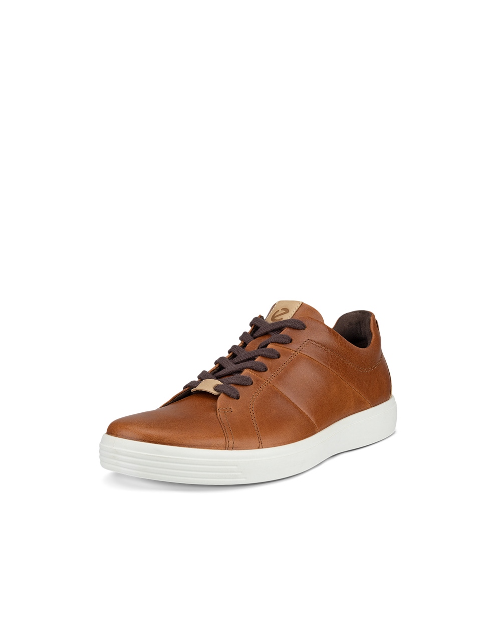 Men's ECCO® Soft Classic Leather Sneaker - Brown - Main