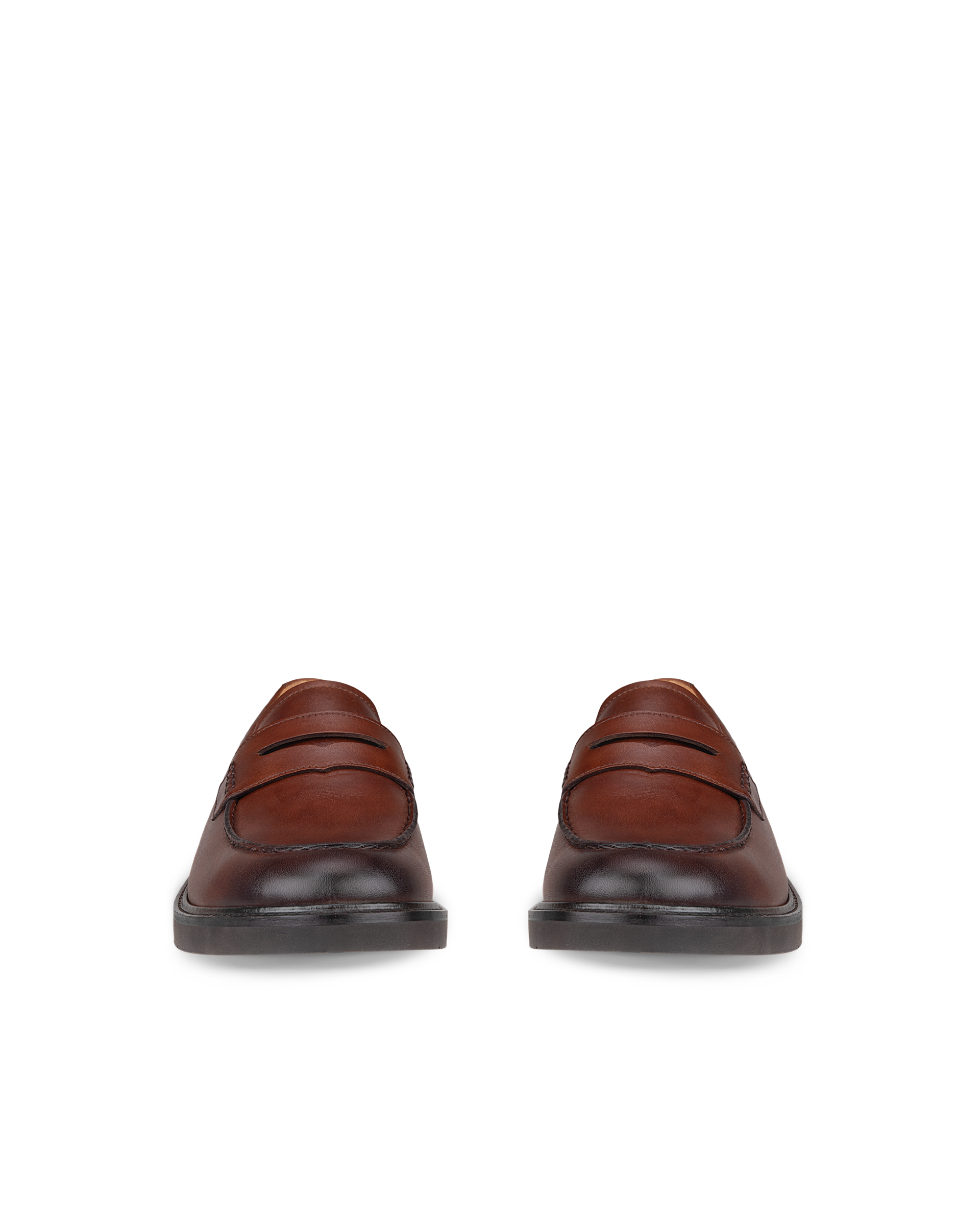 남성 ECCO® Metropole London 가죽 모카 슈즈 - Brown - Front pair