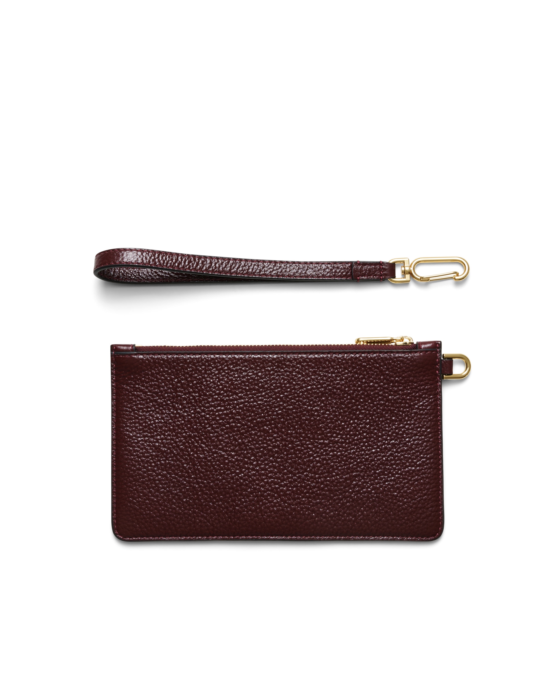 ECCO® Wristlet Soft Shine pochette cuir - Rouge - Back