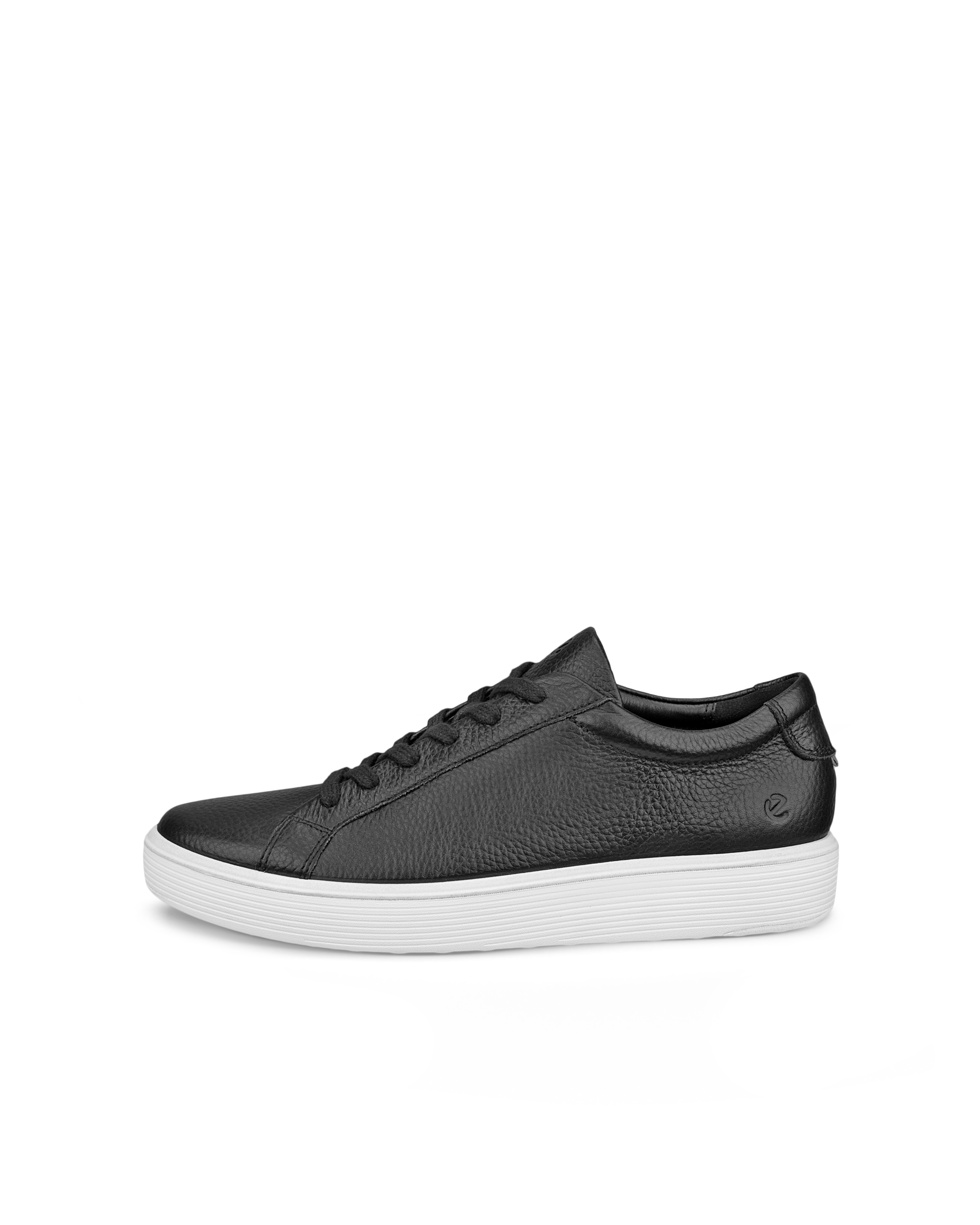 Women's ECCO® Soft 60 Leather Sneaker - Black - Outside