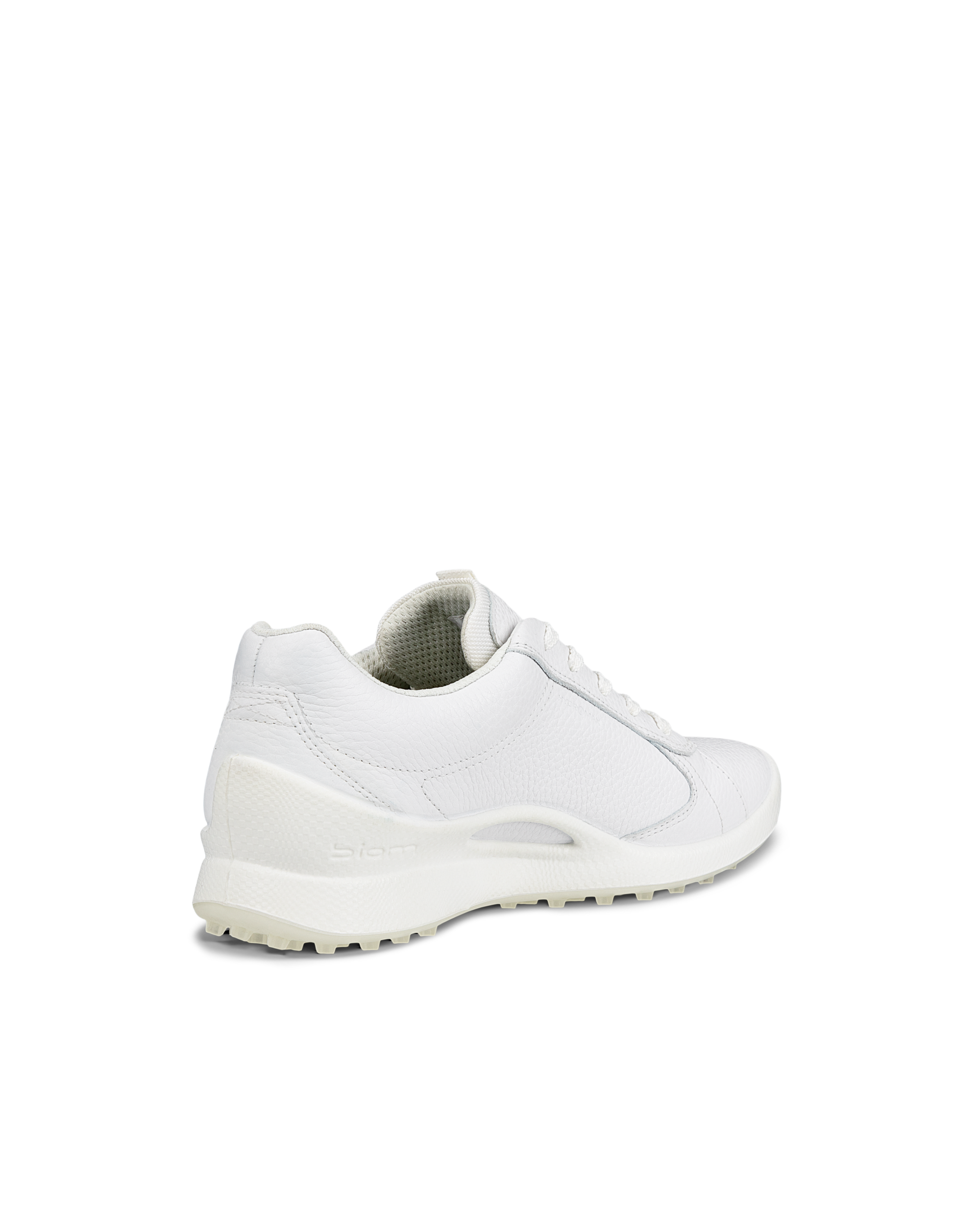 Women's ECCO® Golf Biom Hybrid Leather Golf Shoe - White - Back