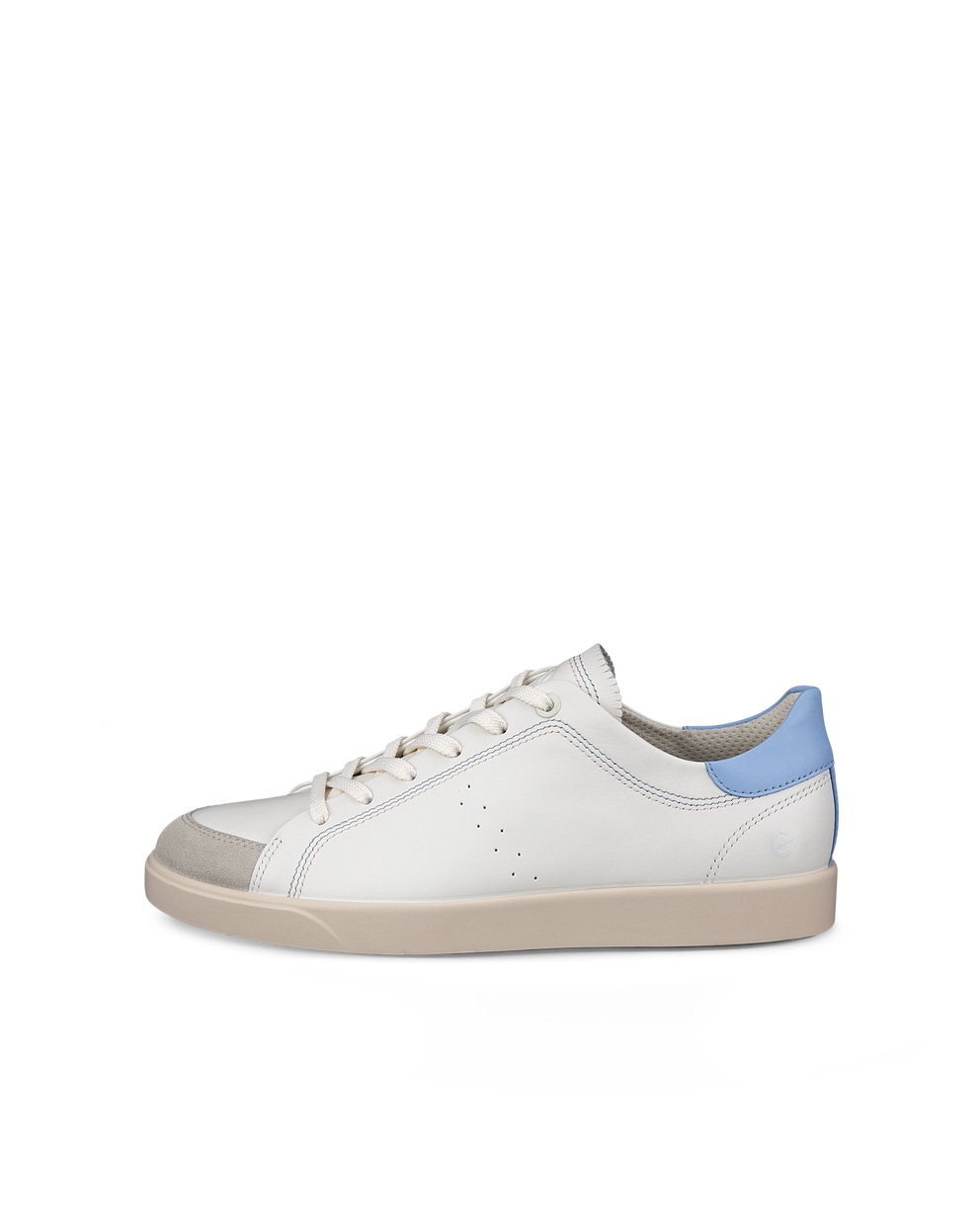 Women's ECCO® Street Lite Leather Sneaker - White - Outside