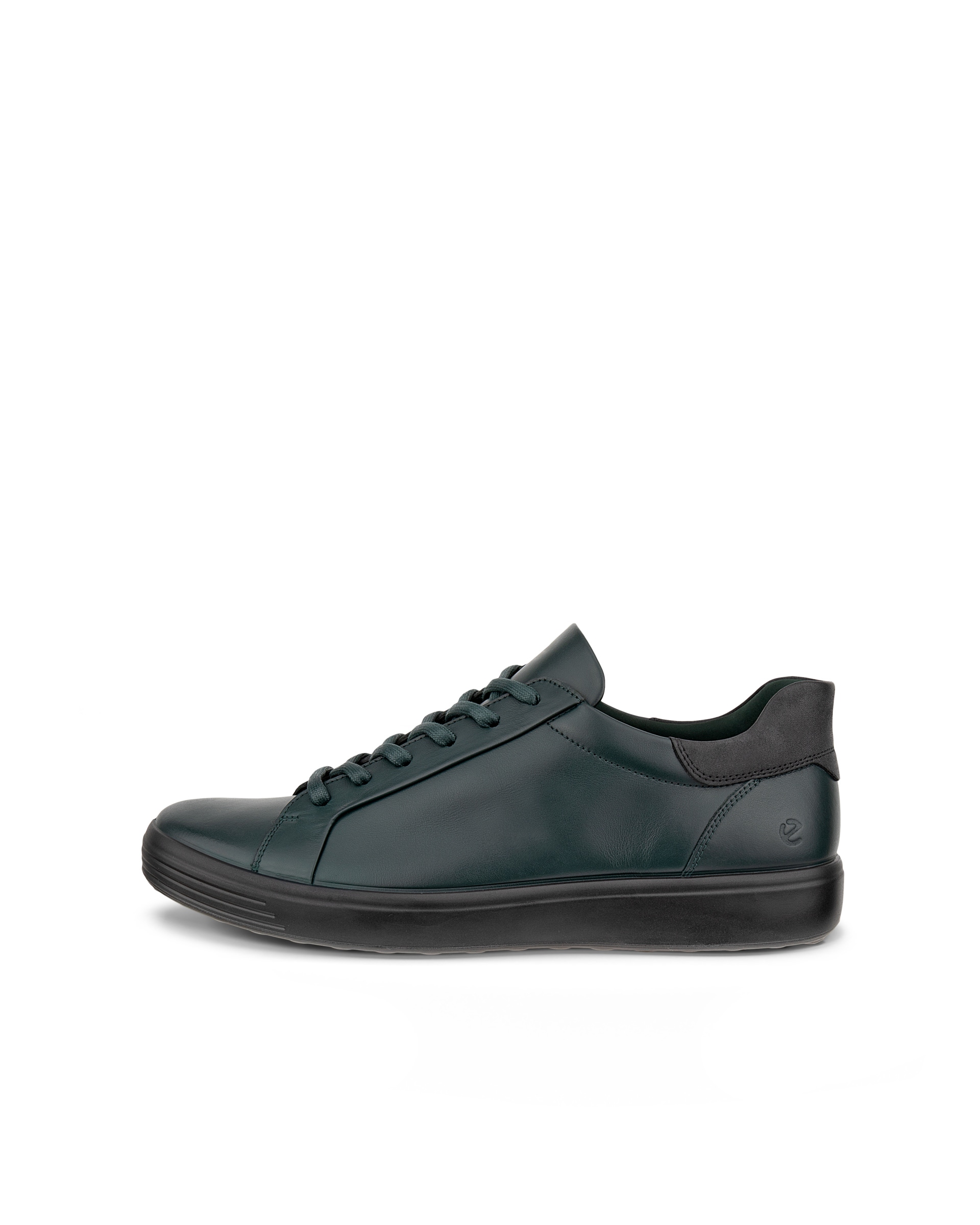 Men's ECCO® Soft 7 Leather Slip-In Sneaker - Green - Outside