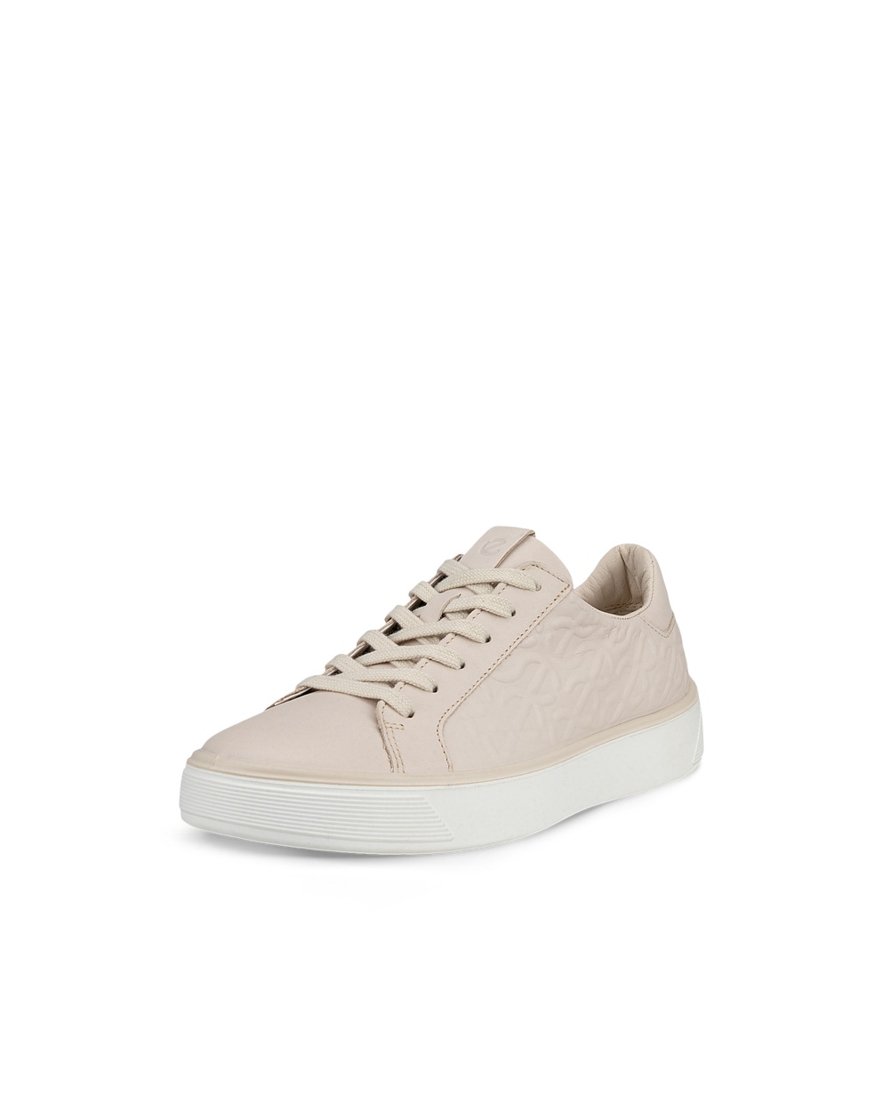 Women's ECCO® Street Tray Leather Sneaker - Beige - Main