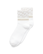 ECCO® Wave Ankle-Cut Socks - White - Main