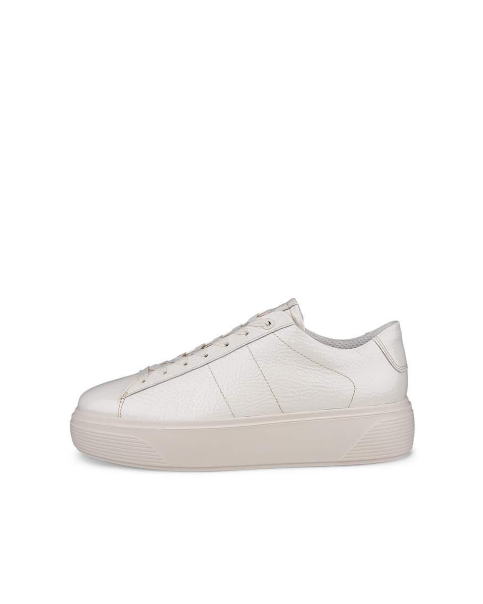 Women s ECCO Street Platform Leather Sneaker