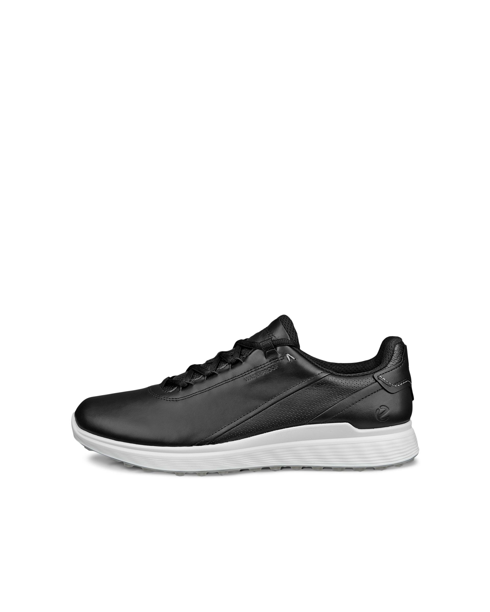 Zapatos golf impermeable de piel ECCO® Golf S-Casual para hombre - Negro - Outside
