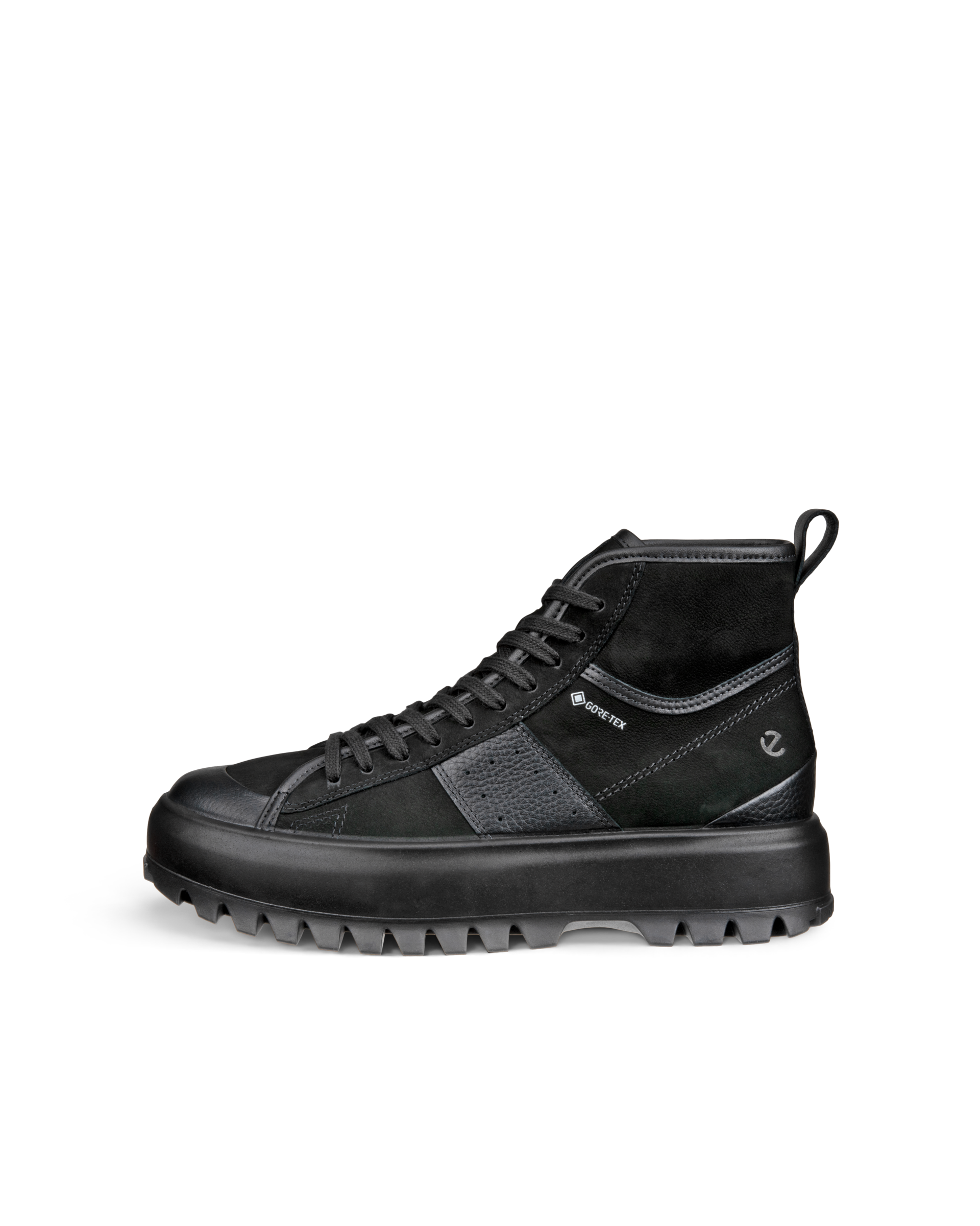 ECCO® Street Ace Rugged baskets montantes en nubuck Gore-Tex pour femme - Noir - Outside