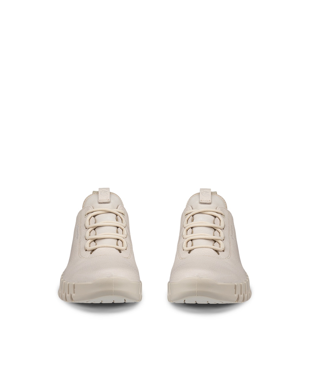 Women's ECCO® Gruuv Leather Gore-Tex Sneaker - Beige - Front pair