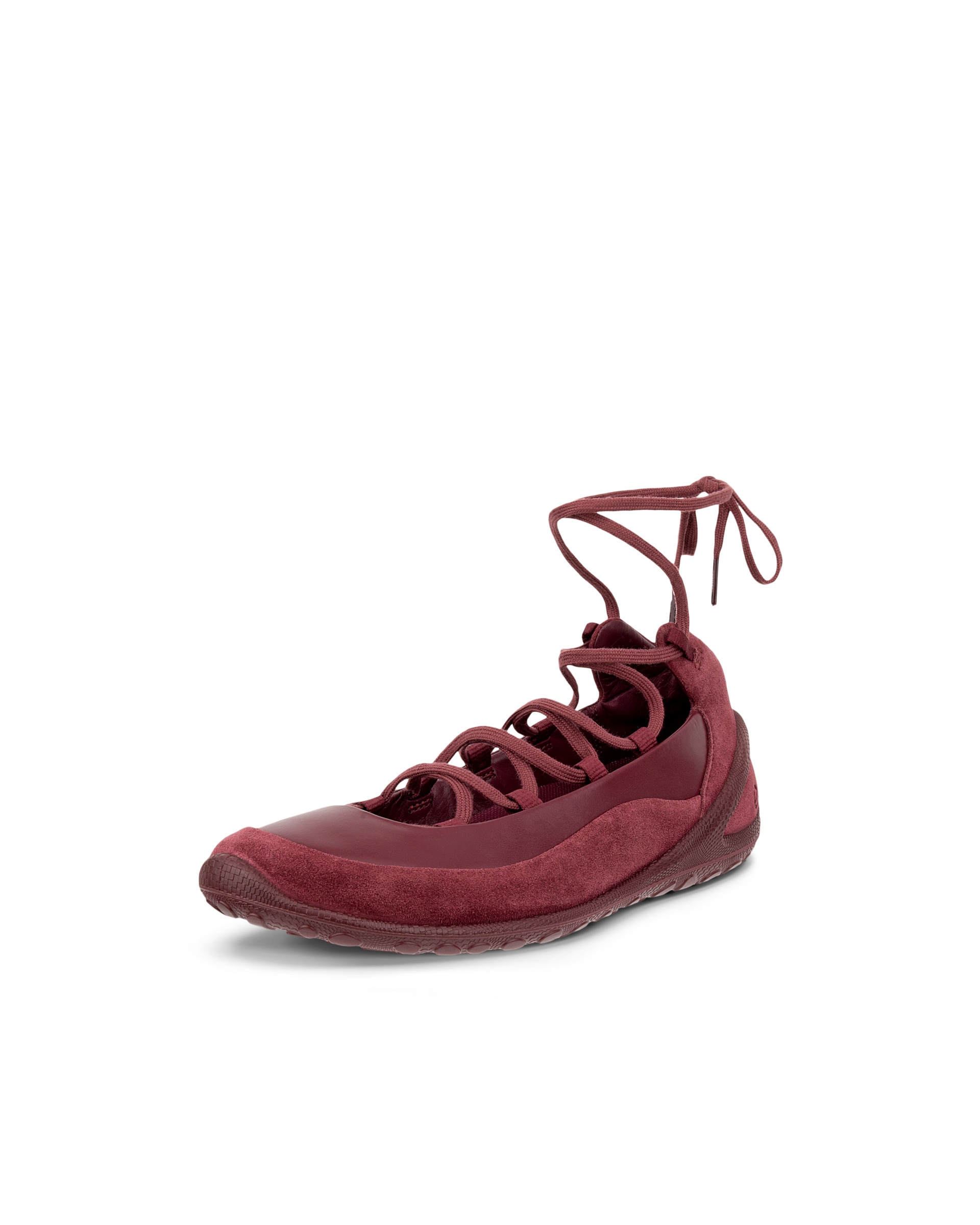 ECCO® BIOM LITE ballerines en cuir pour femme - Rouge - Main