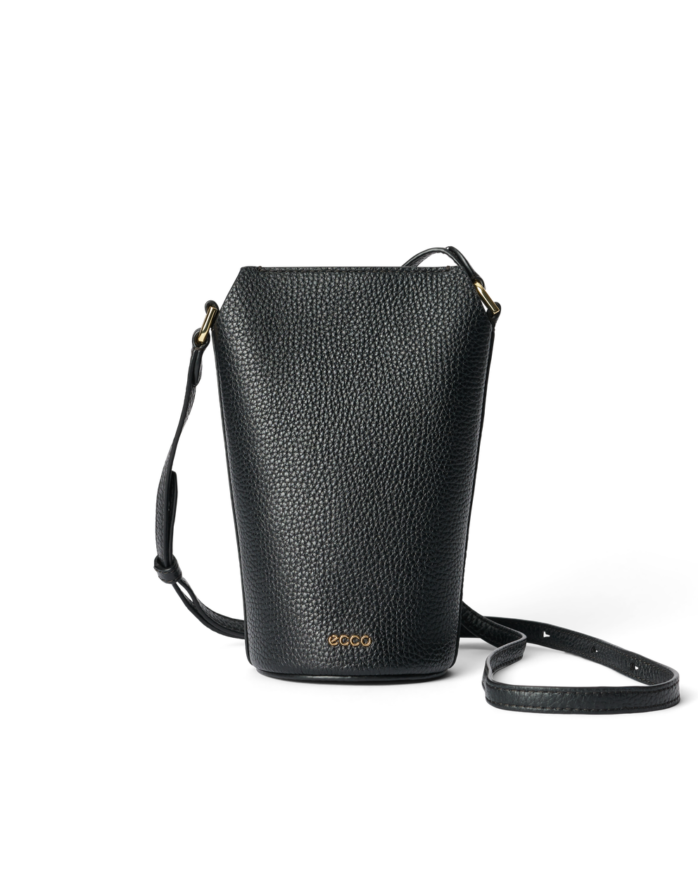 ECCO® Pot Pebbled sac bandoulière cuir - Noir - Main