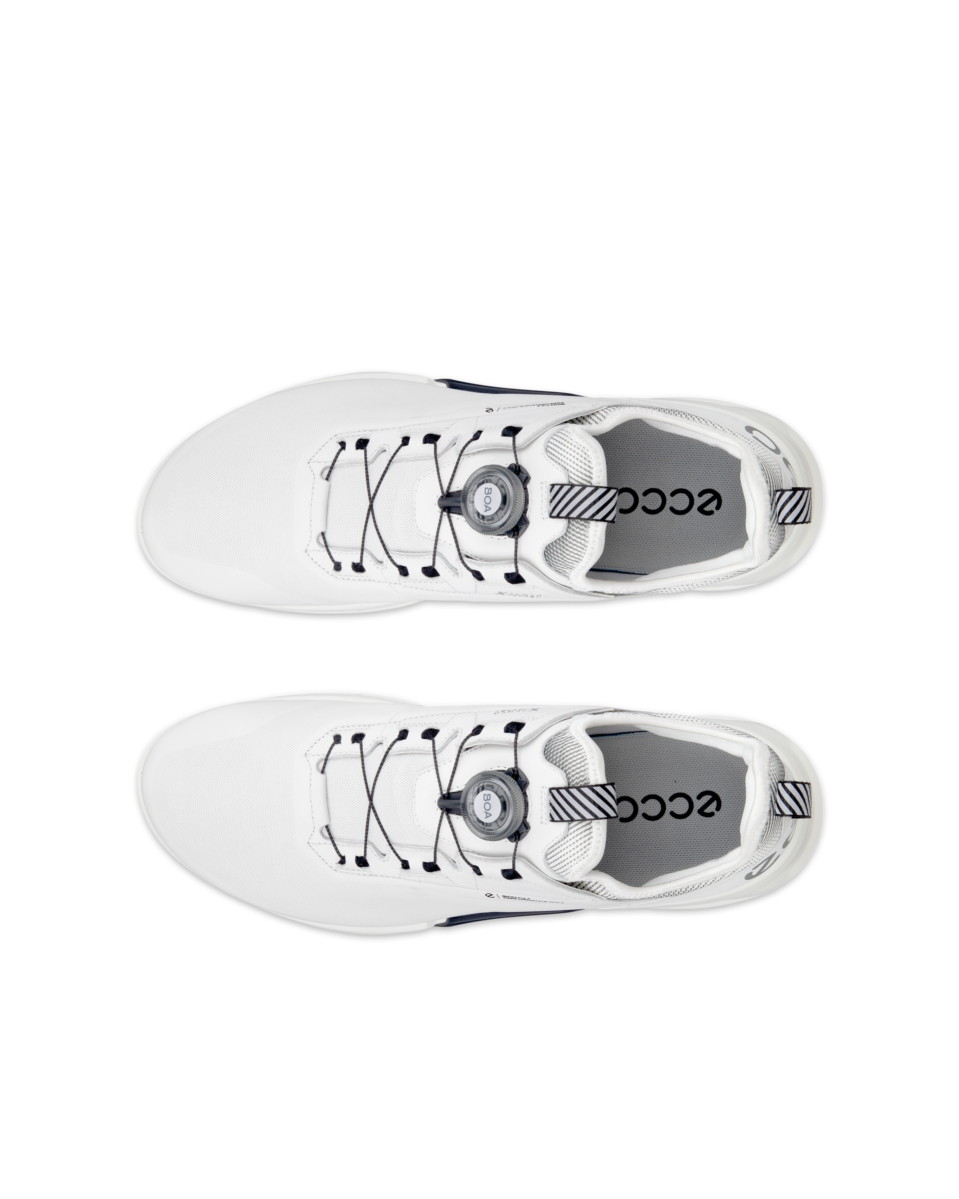 남성 ECCO® Golf Biom C4 가죽 고어텍스 골프 슈즈 - White - Top left pair