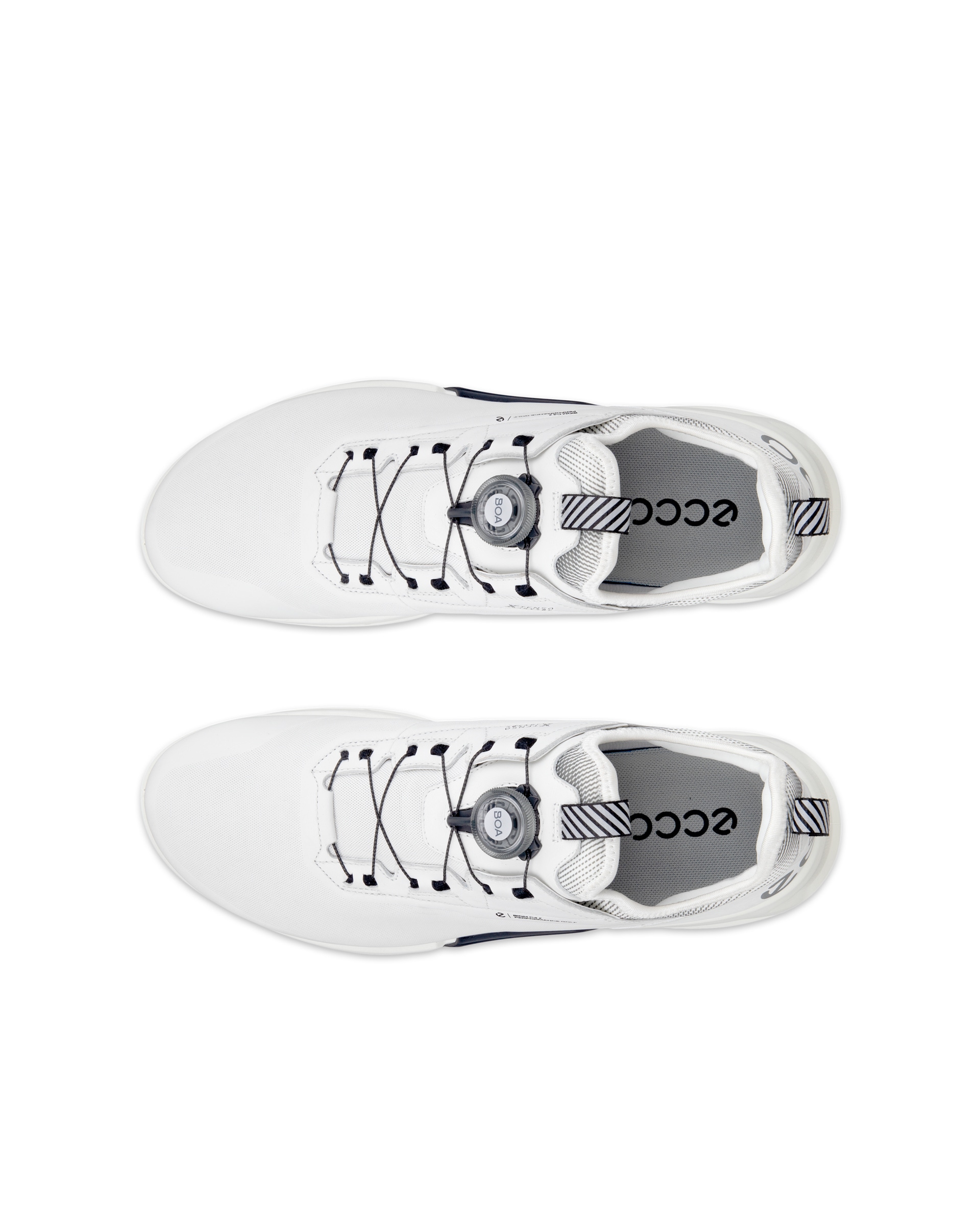 남성 ECCO® Golf Biom C4 가죽 고어텍스 골프 슈즈 - White - Top left pair