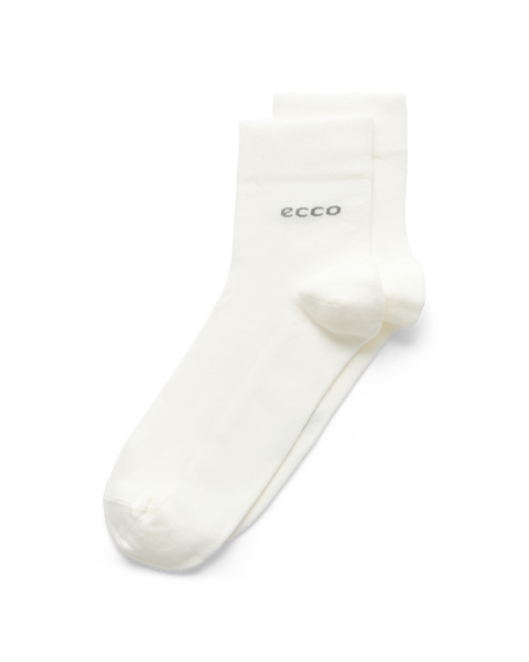 ECCO Classic Longlife Ankle-cut Socks  - White - Main