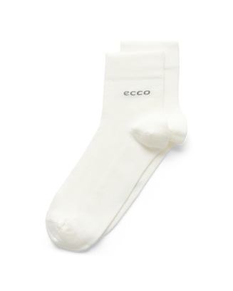 Unisex ECCO® Longlife Ankle Socks - White - Main