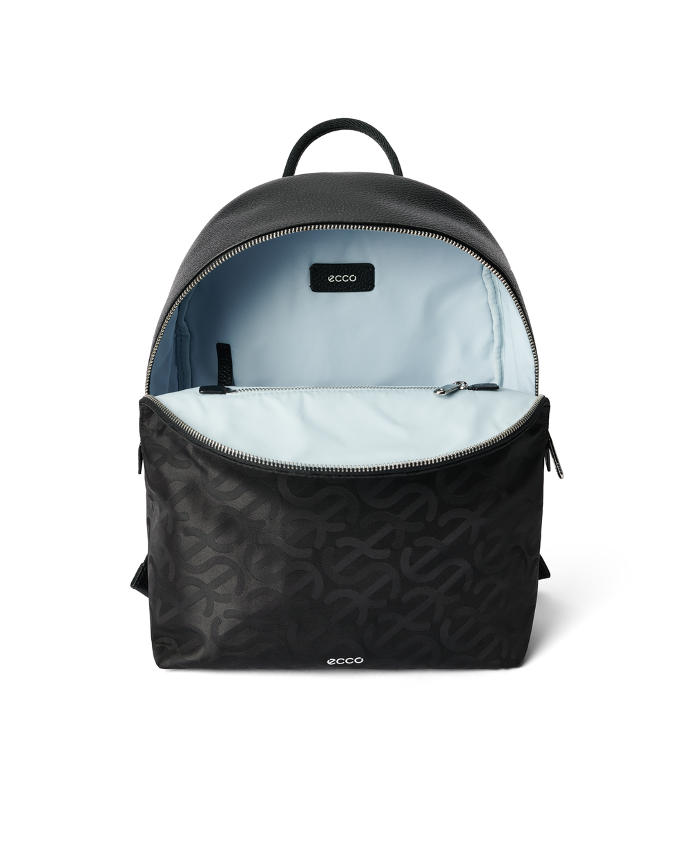 ECCO® Round Pack 텍스타일 백팩 - Black - Inside